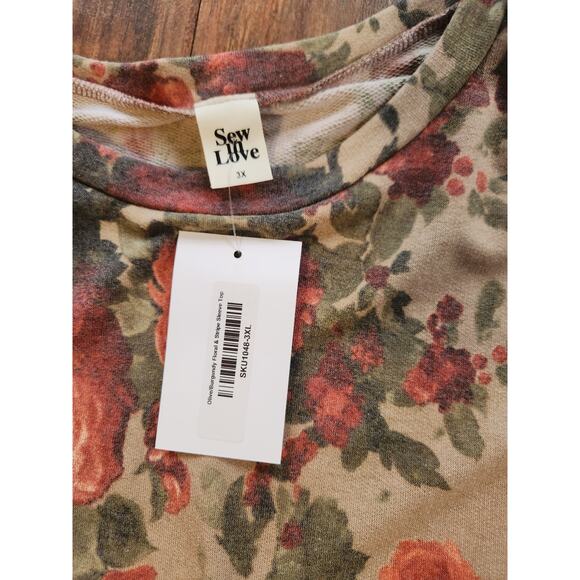 Nwt Sew in Love floral top. Womens size 3x - Picture 2 of 3